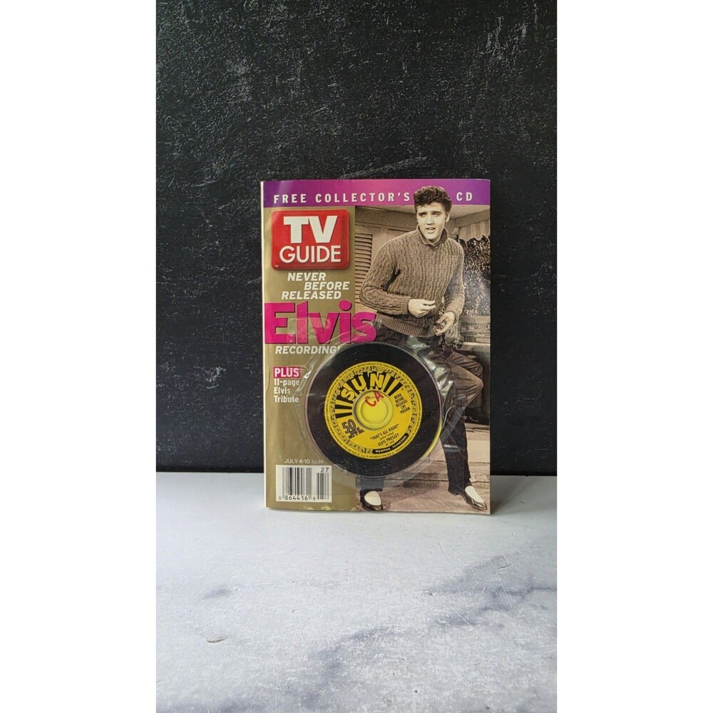 VTG TV Guide July 4 - 2004 Elvis Presley Cover & CD That’s All Right